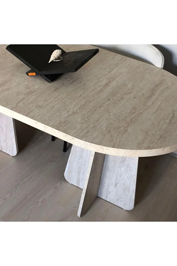 Traverten Yemek Masası Mutfak Masası Ofis Masası